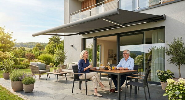 Markise an der Terrasse